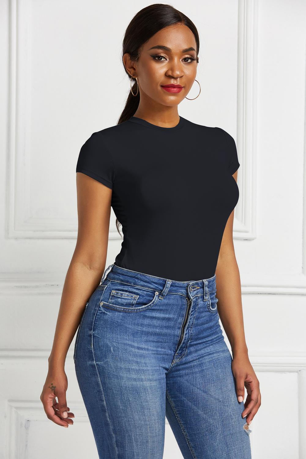 90S Baby Tee  |  Womens Tops Tops black