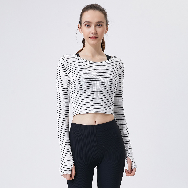 Active Stripe Longsleeve  |  Womens Tops Tops dark water