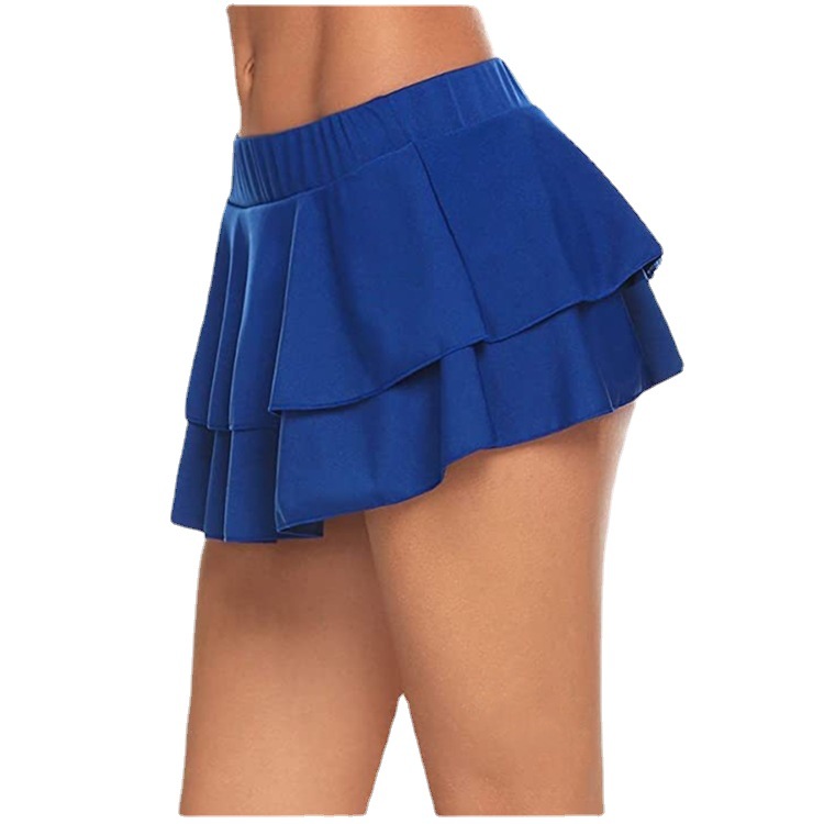 Active Woven Ruffle Hem Skirt  |  Womens Skirts Skirts navy peony