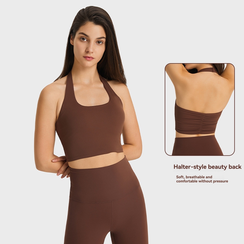 All Day V Neck Halter  |  Womens Tops Tops choc cherry