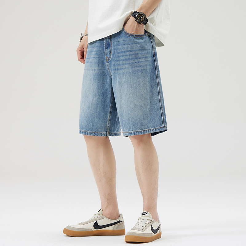 Baggy Denim Short  |  Mens Shorts Mens Clothing cannonball blue