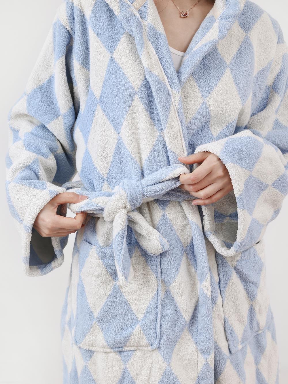 Luxe Terry Robe  |  Womens Sleepwear Sleepwear blue