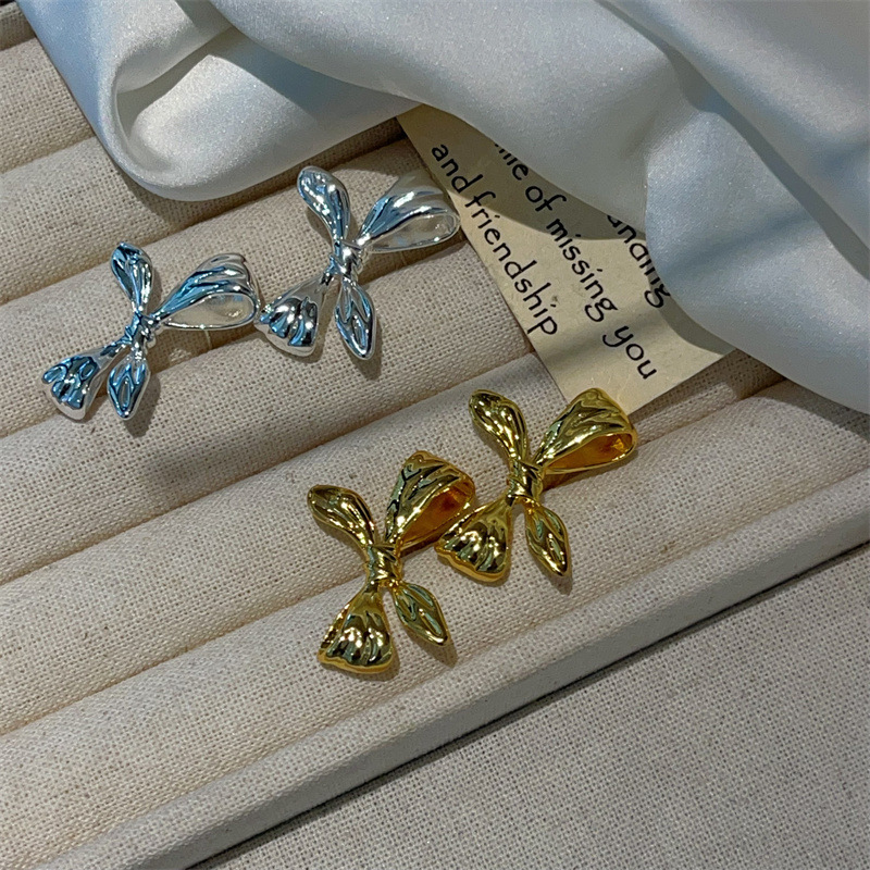 Mid Charm Earring  |  Womens Jewelry Jewelry gold plated drop bows