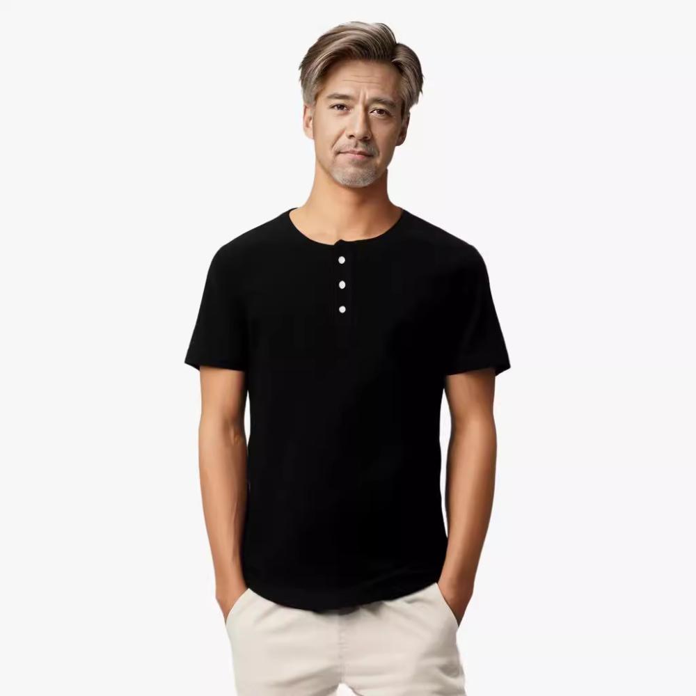 Organic Henley T-Shirt  |  Mens Tees & Tanks Mens Clothing Mens