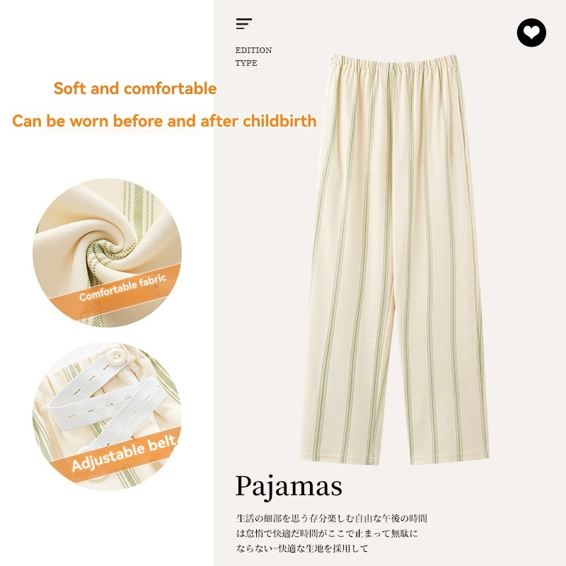 Relaxed Pocket Beach Pant  |  Womens Pants Pants palm leaf stripe