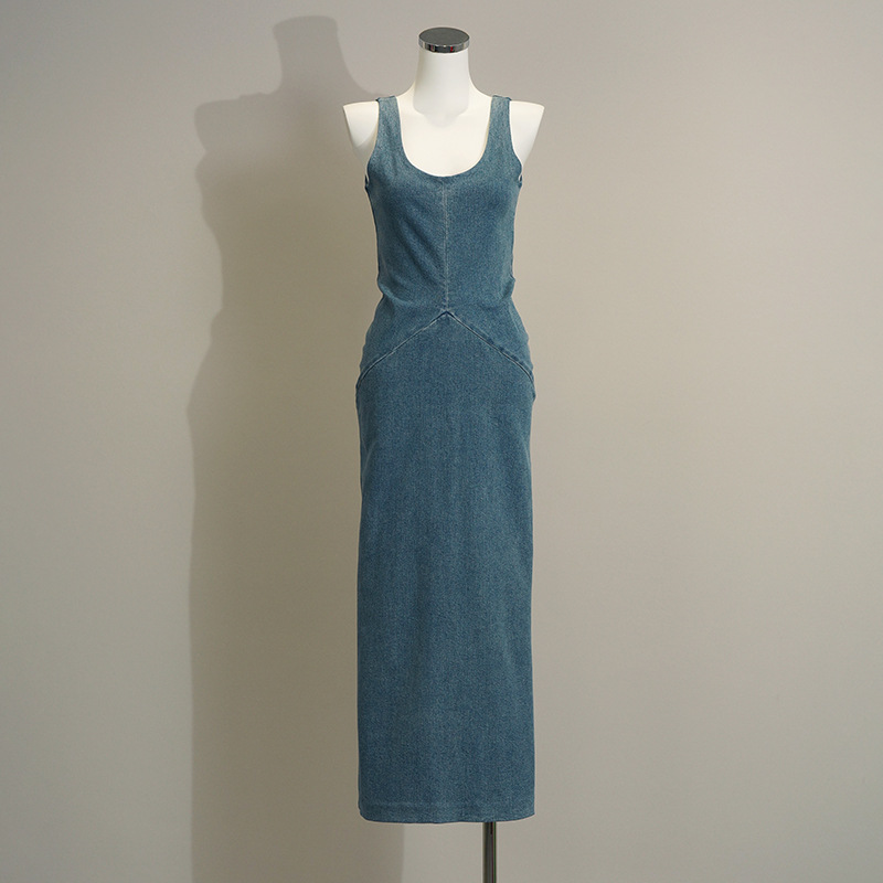 Sloan Denim Maxi Dress  |  Womens Skirts Skirts jewel blue