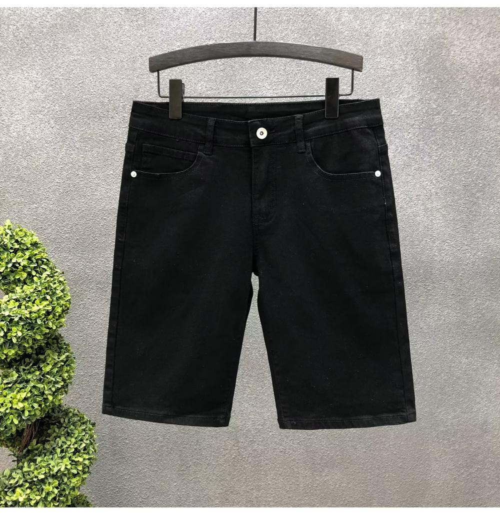 Stretch Denim Bermuda Short  |  Womens Shorts Shorts graphite black