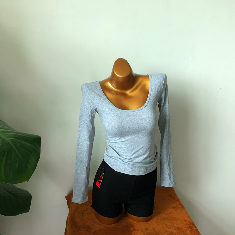 Sunday Scoop Long Sleeve  |  Womens Tops Tops grey marle