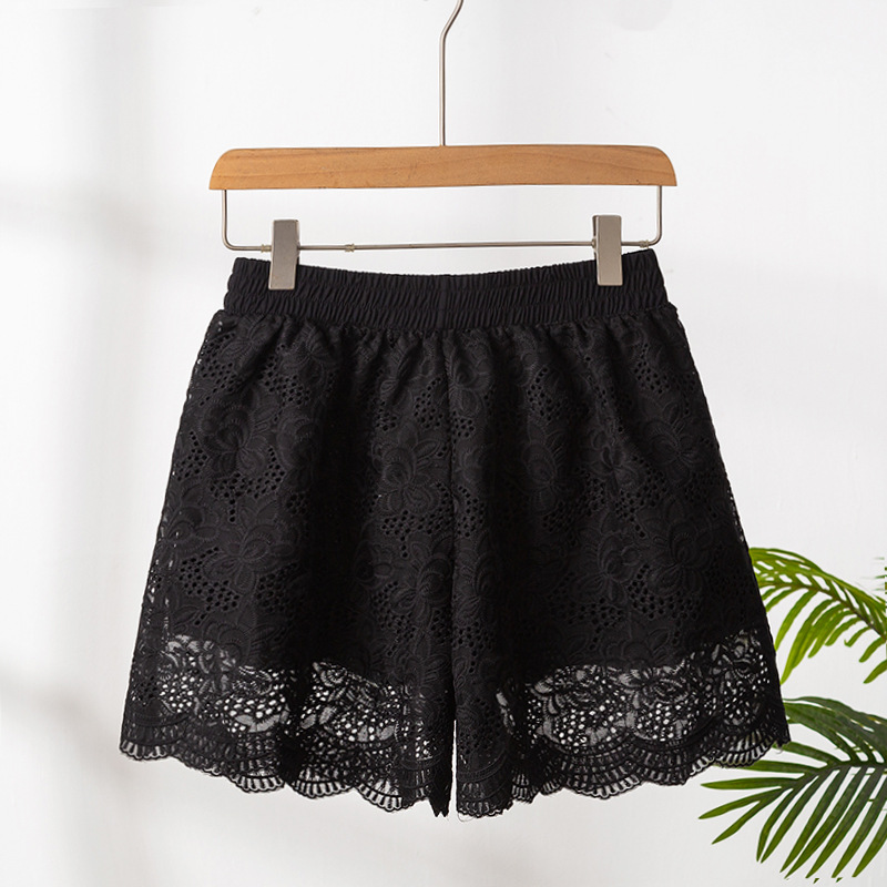 The Floral Vacation Beach Short  |  Womens Shorts Shorts black floral