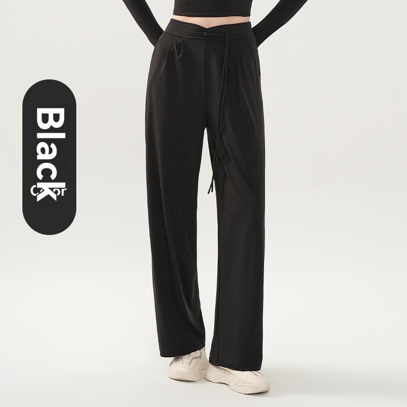 Tie Waist Suiting Pant  |  Womens Pants Pants black