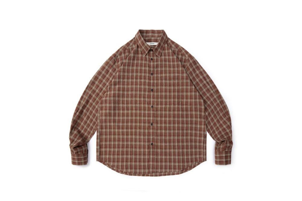 Tribeca Long Sleeve Shirt  |  Mens Shirts & Polos Mens Clothing brown mini check