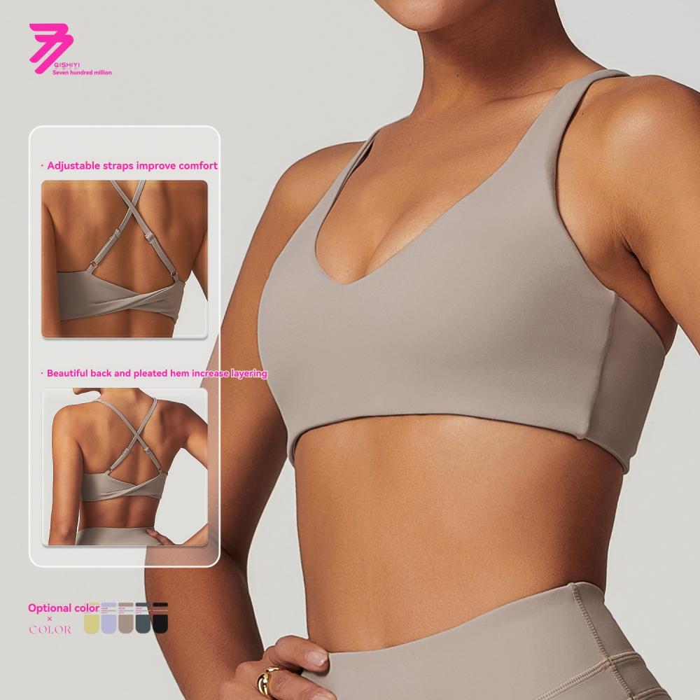 Ultra Soft Plunge Racer Crop  |  Womens Tops Tops desert grey