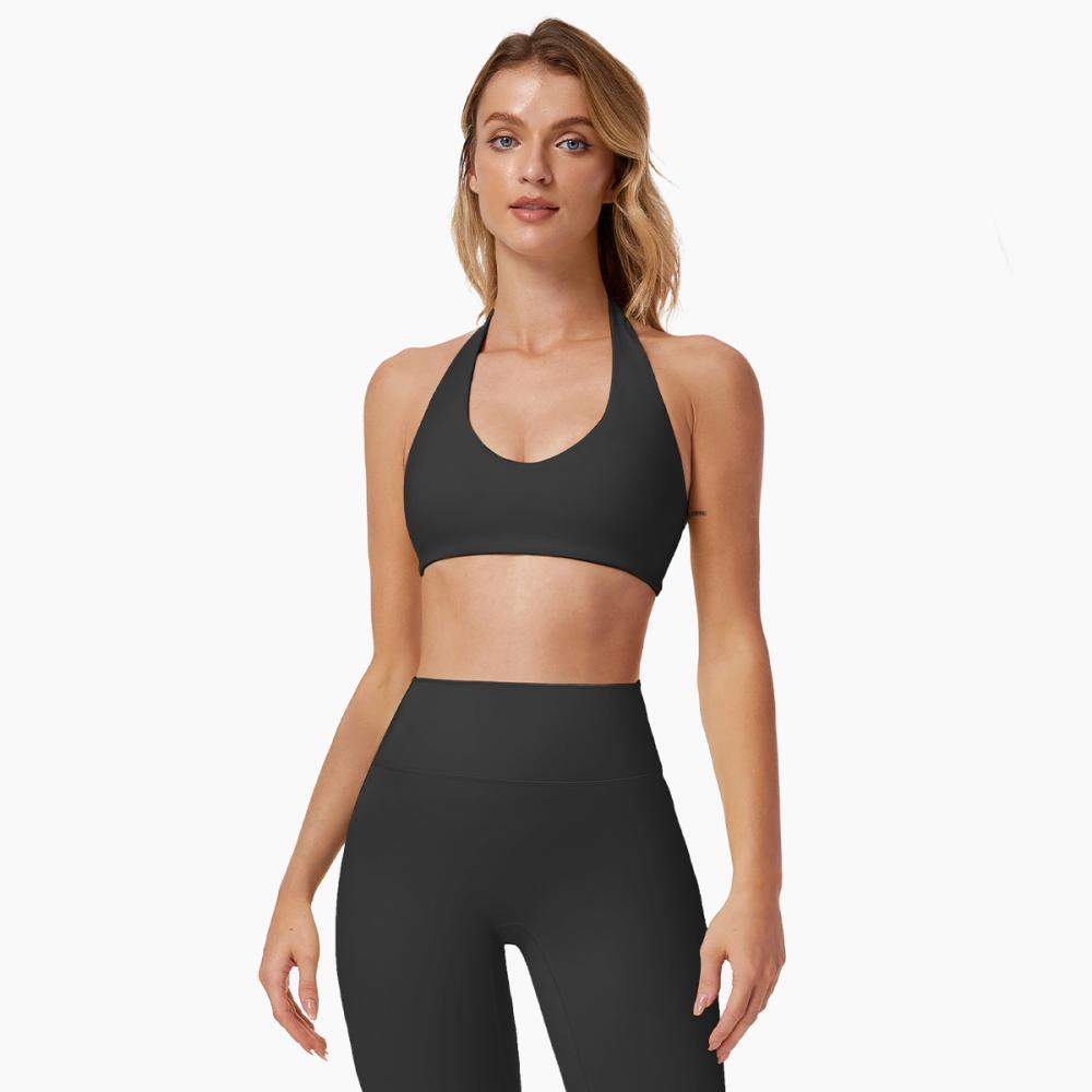 Ultra Soft Plunge Racer Crop  |  Womens Tops Tops black