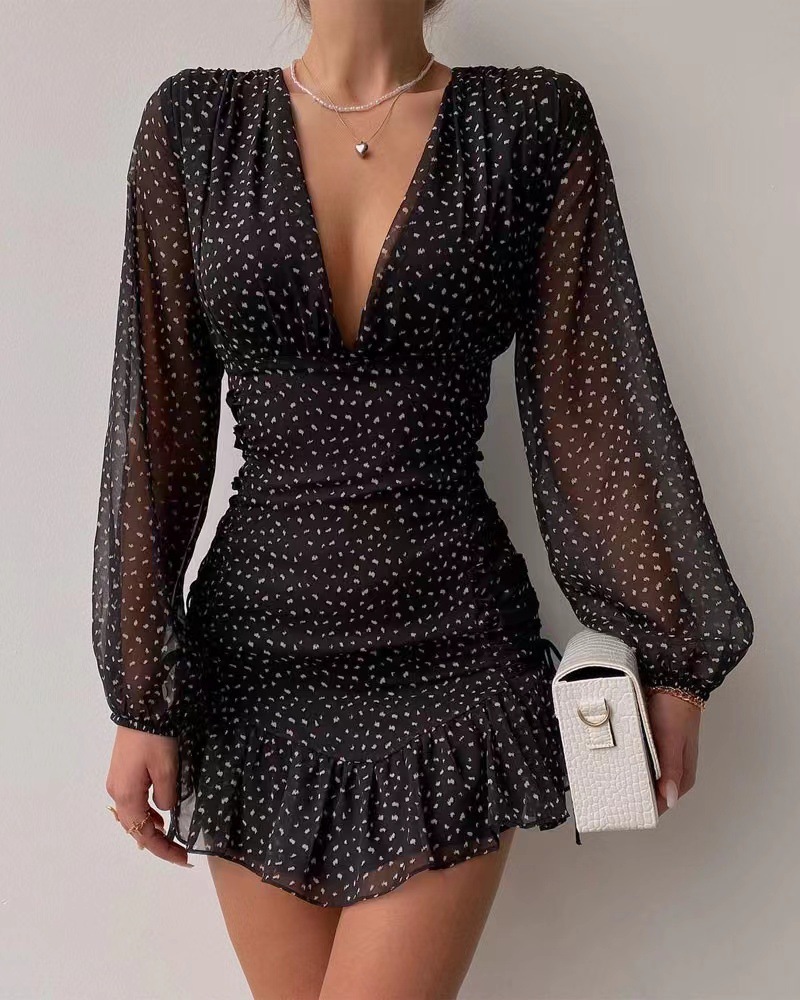 Valerie Long Sleeve Mini Dress  |  Womens Dresses Dresses Dresses