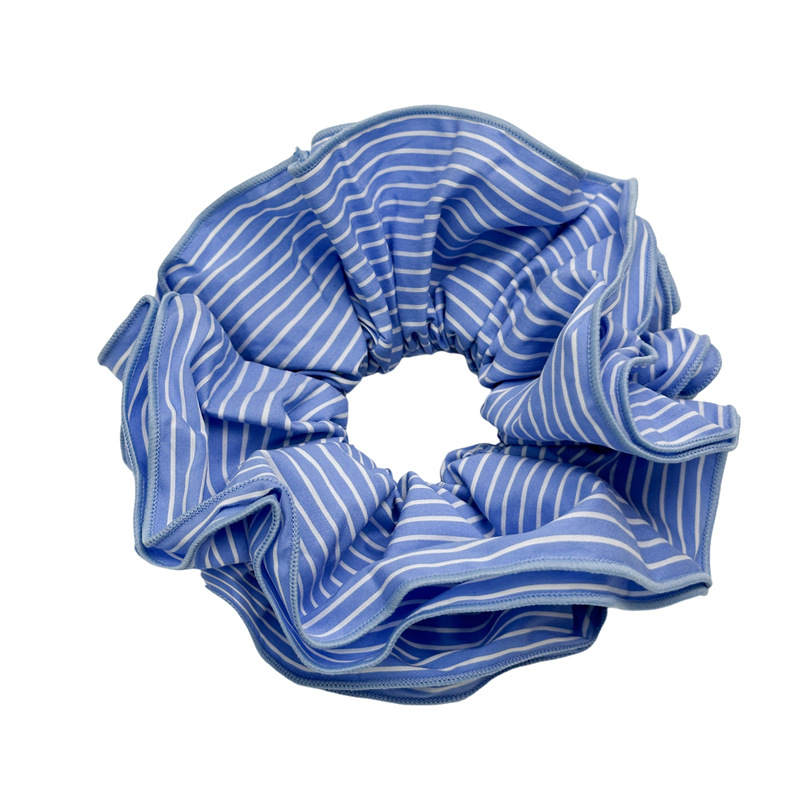 Volume Scrunchie  |  Womens Sleepwear Sleepwear blue pinstripe