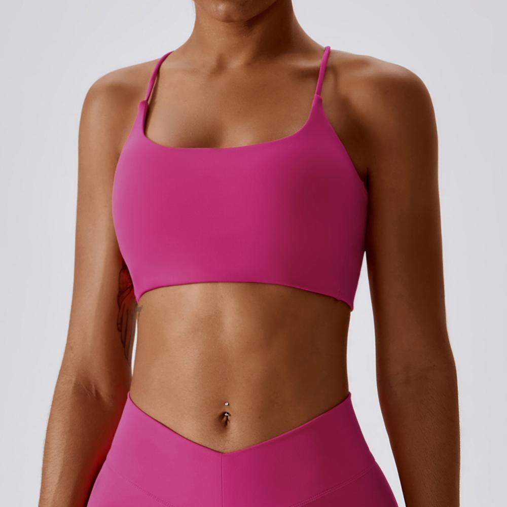 Workout Yoga Crop  |  Womens Tops Tops red violet